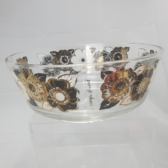 Georges Briard MCM Glass Daisy Motif Bowl - Picture 1 of 16